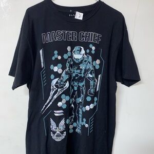 Halo Black Master Chief Graphic Tee